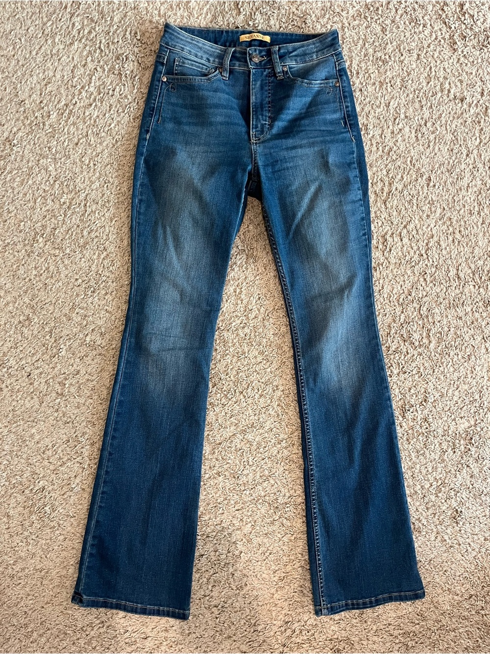 Shyanne Dark Blue Flared Jeans